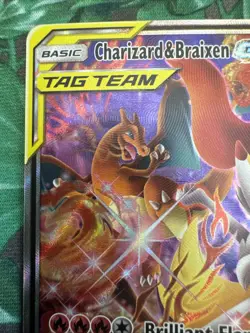 Pokemon Charizard & Braixen GX Tag Team Black Star Promo SM230 TCG NM - Image 2
