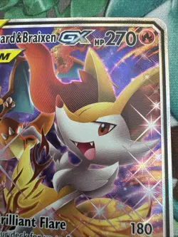 Pokemon Charizard & Braixen GX Tag Team Black Star Promo SM230 TCG NM - Image 3