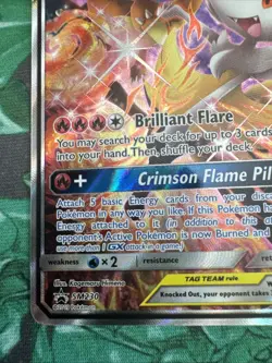 Pokemon Charizard & Braixen GX Tag Team Black Star Promo SM230 TCG NM - Image 5