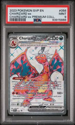 2023 POKEMON SVP EN-SV BLACK STAR PROMO #056 CHARIZARD EX PSA 9 - Image 1