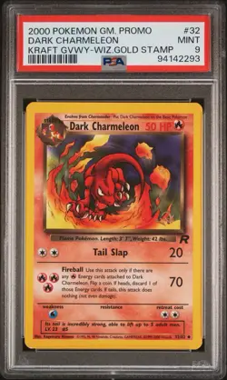 2000 POKEMON GAME PROMO #32 DARK CHARMELEON KRAFT GIVEAWAY - Image 1