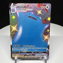 Pokemon Shining Fates Ditto VMAX SV119/SV122 Full Art Shiny Holo NM - Image 1
