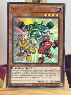 Gadget Trio LEDE-EN004 Ultra Rare Deutsch NM YUGIOH - Image 1