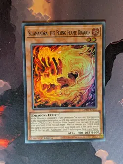 Salamandra, the Flying Flame Dragon MZMI-EN002 Super Rare Yugioh - Image 1