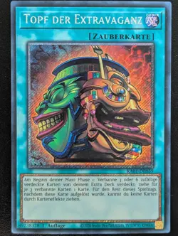 Topf der Extravaganz RA01-DE059 Platinum Secret Rare DE NM YUGIOH - Image 1