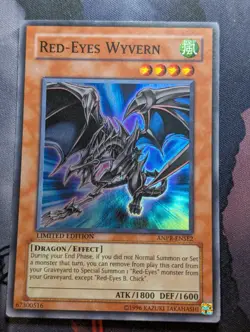 Yugioh Red-Eyes Wyvern ANPR-ENSE2 Super Rare Limited Edition - VLP - Image 1