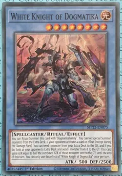 White Knight of Dogmatika - MP22-EN075 - Super Rare - 1st Edition - Yugioh - Image 1