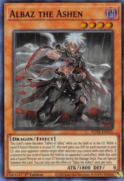 Albaz the Ashen - POTE-EN011 - Super Rare - 1st Edition - Yugioh - Image 1