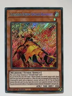 Courageous Crimson Chevalier Bradamante - BLMR-EN014 Secret Rare Yugioh - Image 1