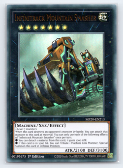 Infinitrack Mountain Smasher - MP20-EN213 - Ultra Rare - 1st Edition - Yugioh - Image 1