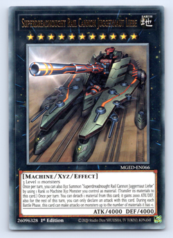 Superdreadnought Rail Cannon Juggernaut Liebe - MGED-EN066 - Gold Rare - Yugioh - Image 1