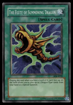 THE FLUTE OF SUMMONING DRAGON SDK-042 SUPER RARE STARTER DECK: KAIBA YU-GI-OH - Image 1