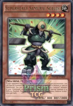 Superheavy Samurai Scales rare NECH-EN009 Yugioh - Image 1