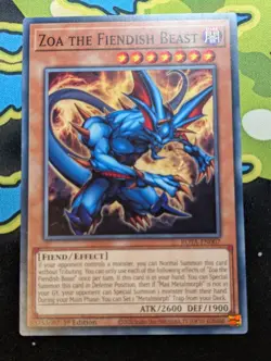Zoa the Fiendish Beast ROTA-EN007 1st Edition YuGiOh TCG Card - Image 1