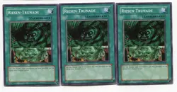 Yu-Gi-Oh! Riesentrunade Common Playset (3 Stuck) Set 133 - Image 1