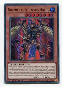 Yu-Gi-Oh! Duamutef Segen des Horus Ultra Rare CH02-DE023 - Image 1