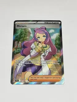 Pokemon TCG Miriam 238/198 Full Art Holo Trainer Ultra Rare Scarlet Violet EX NM - Image 1