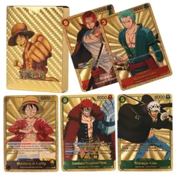 One Piece Card Display Box Boosters Pack 55 Pcs Limited Gold Manga TCG Sealed - Image 1