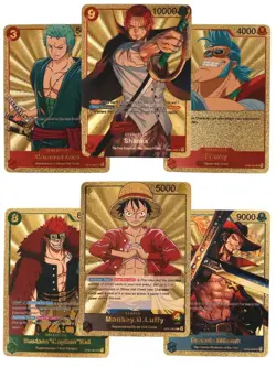 One Piece Card Display Box Boosters Pack 55 Pcs Limited Gold Manga TCG Sealed - Image 4