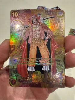 One Piece CCG Gol.D.Roger Gold Manga Art OP09-118 Recolored English Custom Card - Image 1