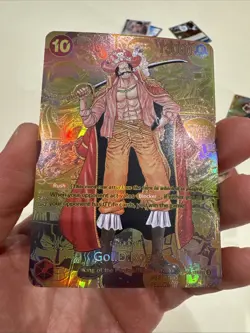 One Piece CCG Gol.D.Roger Gold Manga Art OP09-118 Recolored English Custom Card - Image 2