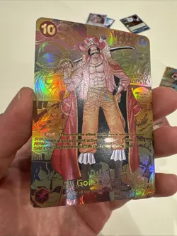 One Piece CCG Gol.D.Roger Gold Manga Art OP09-118 Recolored English Custom Card - Image 3