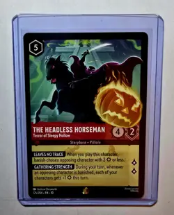 The Headless Horseman Terror of Sleepy Hollow LEGENDARY Disney Lorcana 125/204 - Image 1
