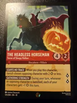 The Headless Horseman - Terror Of Sleepy Hollow 125/204 Legendary Disney Lorcana - Image 1