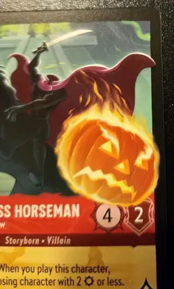 The Headless Horseman - Terror Of Sleepy Hollow 125/204 Legendary Disney Lorcana - Image 3