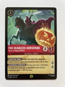 Disney Lorcana TCG The Headless Horseman - Terror of Sleepy Hollow 125/204 - Image 1