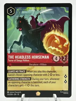 Disney Lorcana The Headless Horseman - Terror of Sleepy Hollow 125/204 Whispers - Image 1