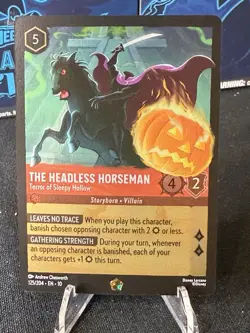 Disney Lorcana The Headless Horseman Terror Of Sleepy Hollow Cold Foil 125/204 - Image 1
