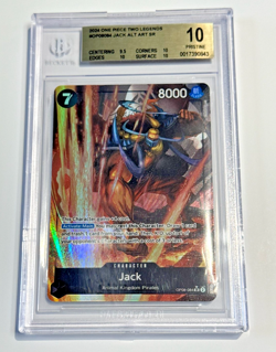 2024 One Piece Two Legends JACK ALT ART SR OP08-084 BGS 10 PRISTINE - Image 1