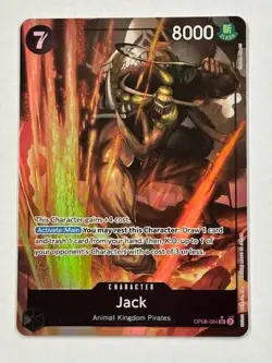 One Piece Card Game Two Legends Jack Alt Art SR OP08-084 English Parallel - Image 1