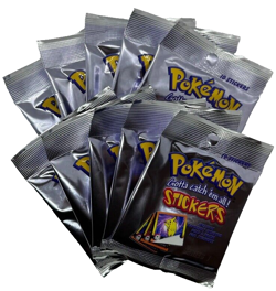 Lot of (10) 1999 Pokemon Artbox Stickers Series 1 Factory Sealed Booster Packs - Image 1