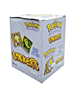 1999 Pokemon ArtBox Stickers Series 1 Display Box | Not Sealed | Minor Damage - Image 4