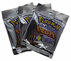 1, 2, 3, 4, 5, 6, or 10 1999 Pokemon Artbox Stickers Series 1 Booster Packs - Image 3