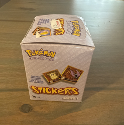 1999 Pokemon ArtBox Stickers Series 1 Display Box with 30 Stickers Not Sealed - Image 2