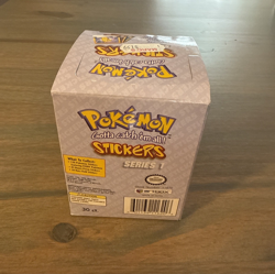 1999 Pokemon ArtBox Stickers Series 1 Display Box with 30 Stickers Not Sealed - Image 3