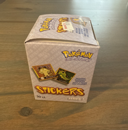 1999 Pokemon ArtBox Stickers Series 1 Display Box with 30 Stickers Not Sealed - Image 4