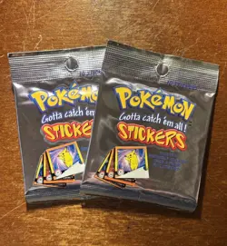 1999 Pokemon Artbox Stickers Series 1 Factory Sealed Booster Packs (2) - Image 1