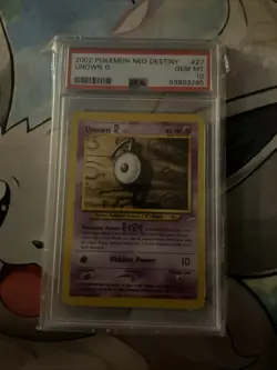 Pokemon Unown G 27/105 Neo Destiny 1st Edition PSA 10 Gem Mint - Image 1
