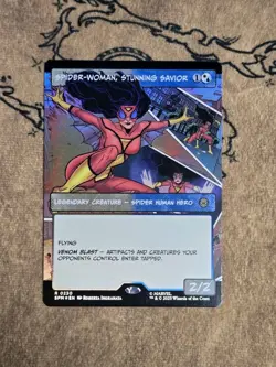 Spider-Woman, Stunning Savior (Borderless) 0230 Marvel's Spider-Man Foil NM - Image 1