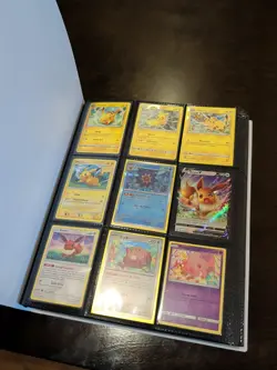 Prismatic Evolutions Pokemon Card Binder & 396 Cards Lot! Random Assortment - Image 3