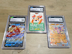 POKEMON GRADED CARD LOT 1996 - 2023 3 CARDS - Image 1