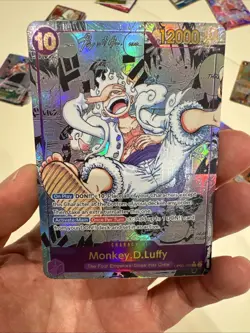 One Piece CCG Monkey.D.Luffy OP05-119 Manga English Custom Card - Image 5