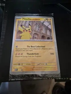 Pokemon TCG Pikachu At The Museum Jumbo Promo Card Sealed - Image 1