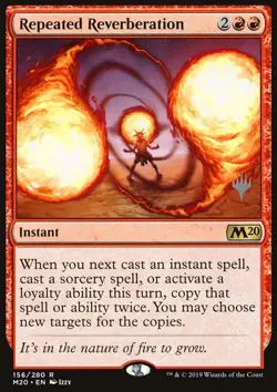 MTG Repeated Reverberation (156p/143) Core Set 2020 Promos LP - Image 1