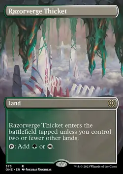 MTG Razorverge Thicket (373/493) Phyrexia All Will Be One NM - Image 1
