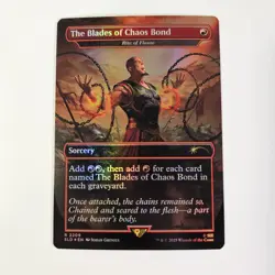 The Blades Of Chaos Bond Foil / Rite Of Flame Secret Lair God Of War: Greek MTG - Image 1